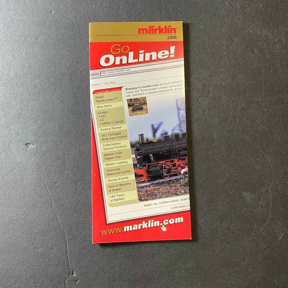 Vintage 2000's Marklin Trains website Brochure RARE - Image 2