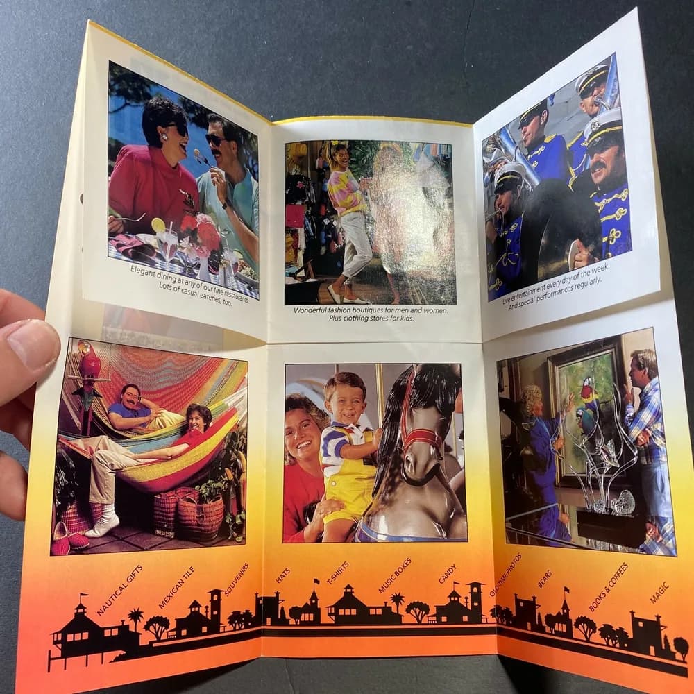 Vintage Brochure for Seaport Village San Diego California Early 90's  - Image 3