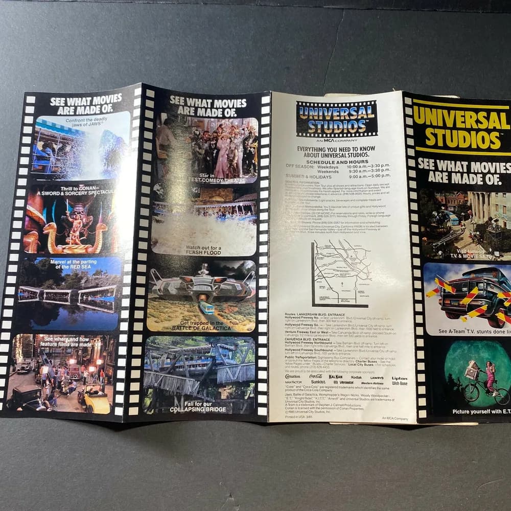 Vintage 1985 Universal Studios California Souvenir Brochure  - Image 6