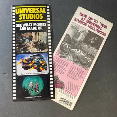 Vintage 1985 Universal Studios California Souvenir Brochure 