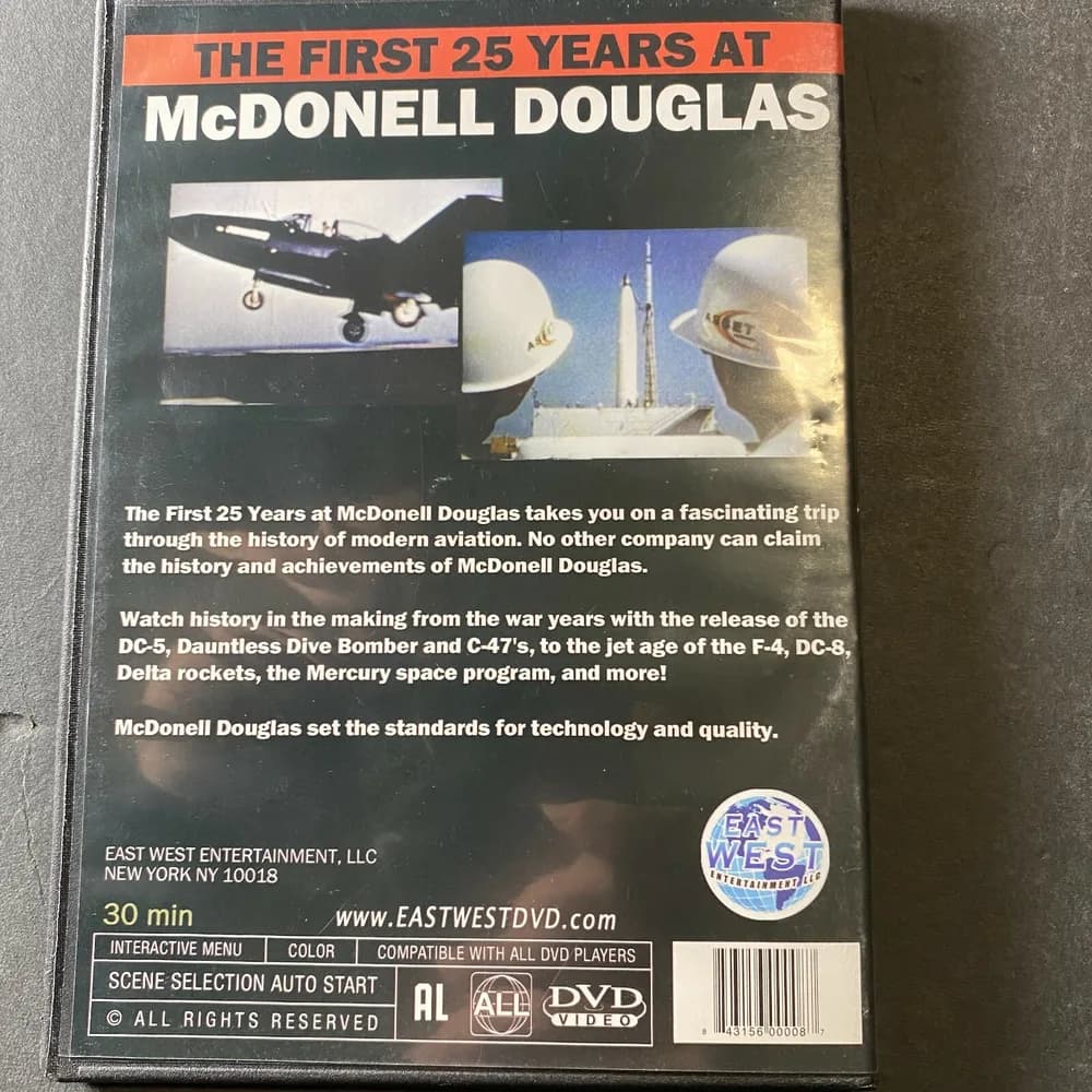 The First 25 Years At McDonell Douglas - DVD History Revealed Slim case - Image 2