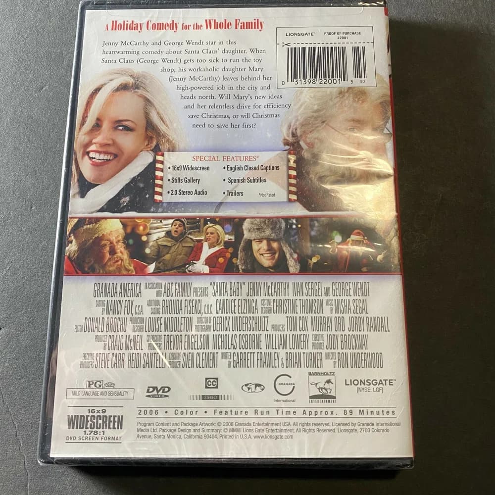 Santa Baby DVD = NEW SEALED - Jenny McCarthy - Image 2