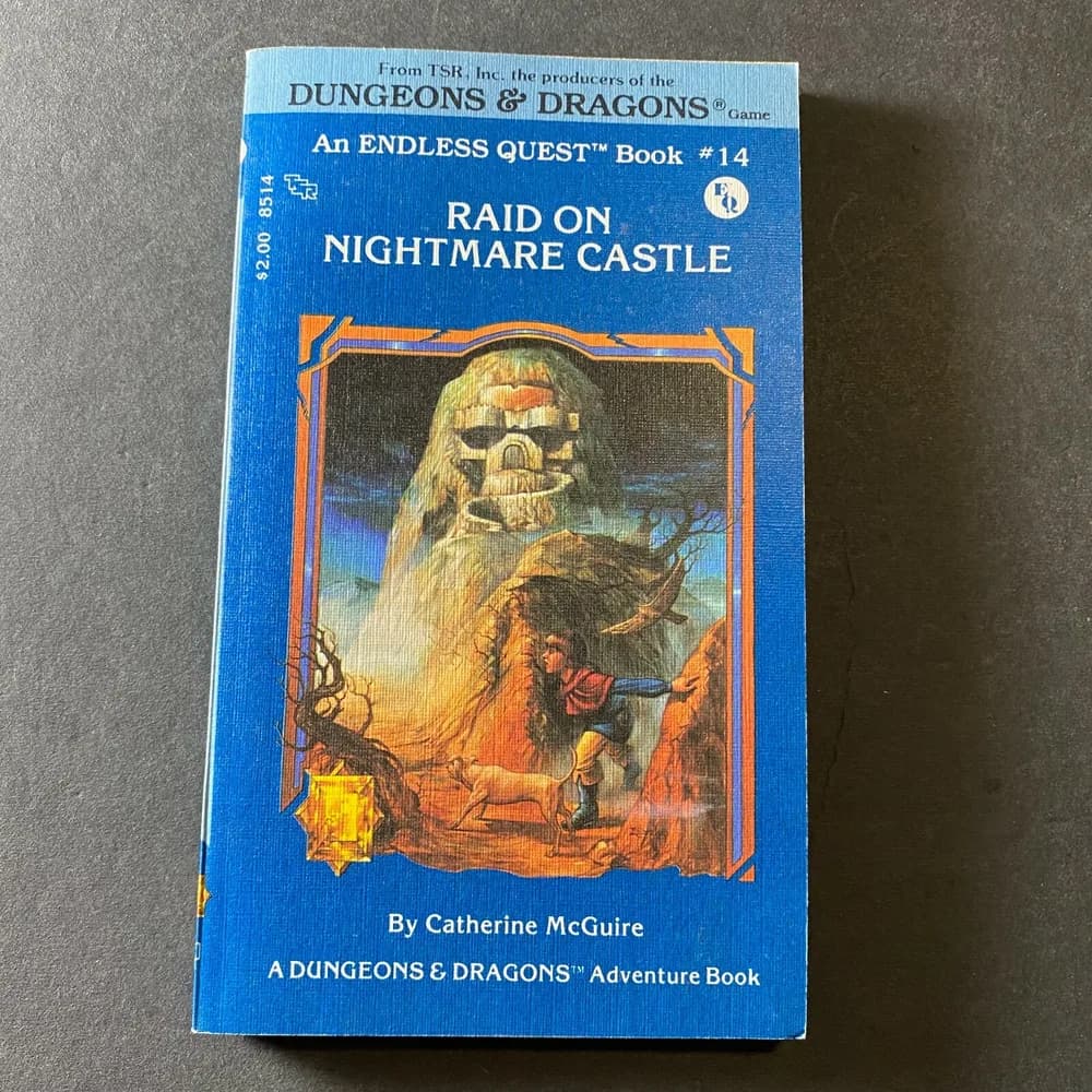 FIRST EDITION TSR Endless Quest Book #14 Raid on Nightmare Castle 1983 D&D