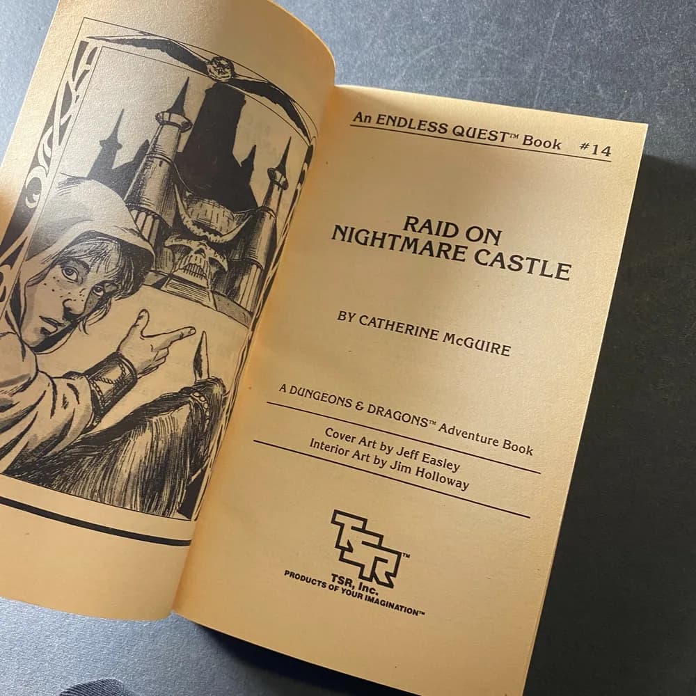 FIRST EDITION TSR Endless Quest Book #14 Raid on Nightmare Castle 1983 D&D - Image 4