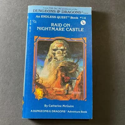 FIRST EDITION TSR Endless Quest Book #14 Raid on Nightmare Castle 1983 D&D