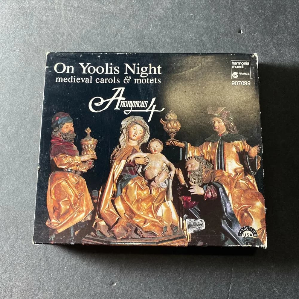 ANONYMOUS 4 On Yoolis Night: Medieval Carols & Motets CD 1993 Harmonia Mundi