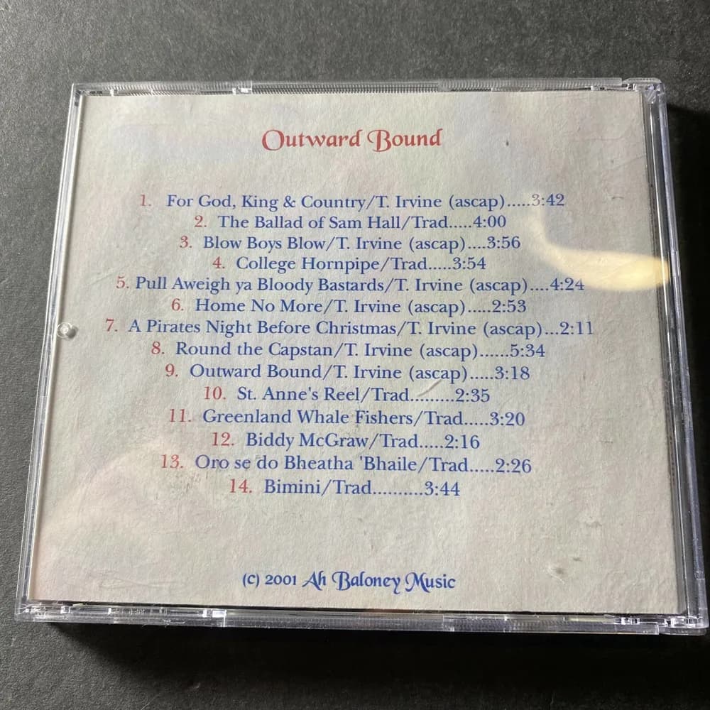 outward bound tony irvine cd 2001 - Image 2