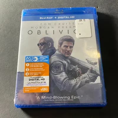 OBLIVION Blu-ray Disc + Digital Copy NEW SEALED 2015 Cruise Freeman