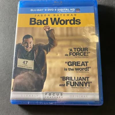 Bad Words (Blu-ray/DVD+Digital 2014, 2-Disc Set)  BRAND NEW!!