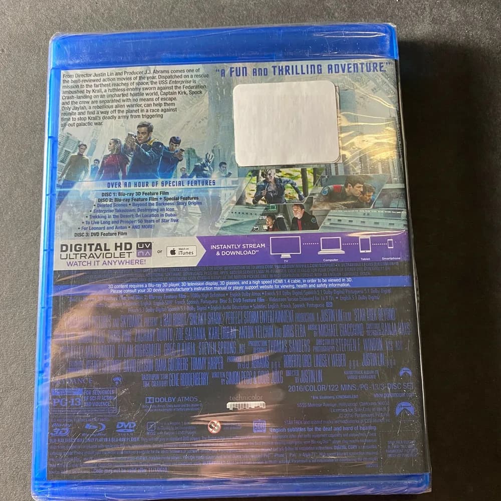Star Trek Beyond 3D (Blu-ray/DVD) New SEALED - Image 2