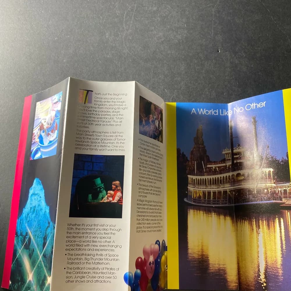 Disneyland And The Best Has Just Begun 1984 brochure vintage  - Image 7