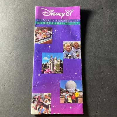 Disneyland Magic Kingdom Club 1987 Brochure Vintage membership club