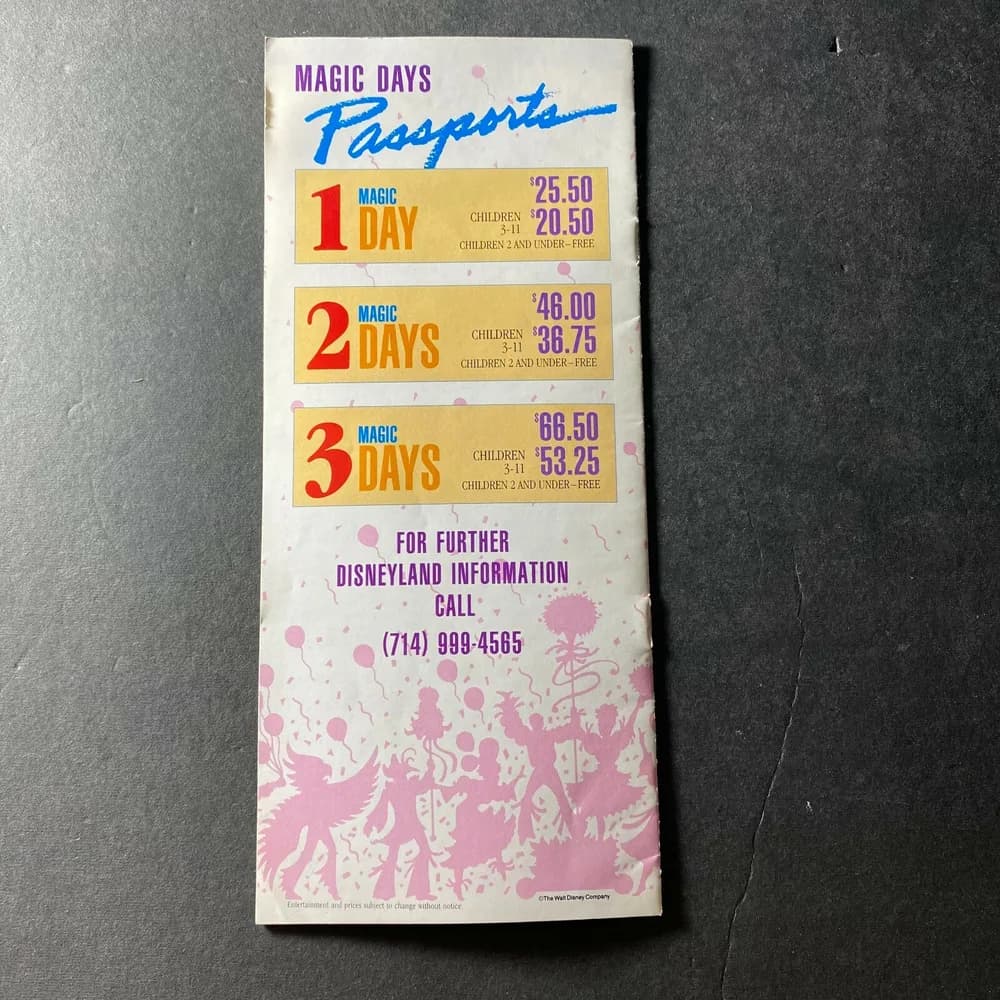 Disneyland the biggest party in Disneyland history 35 Brochure Vintage - Image 2