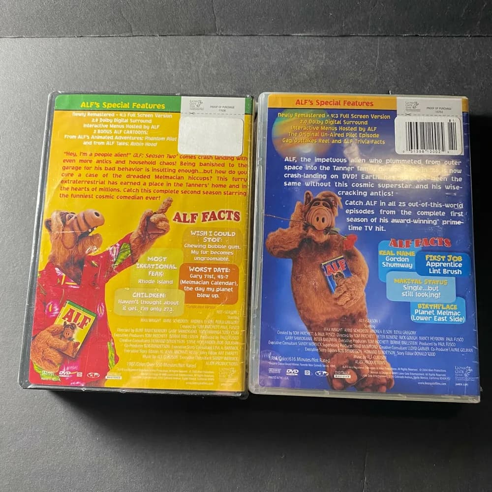 NEW sealed - ALF - Season 1 and 2 DVD Disc Sets SEALED - Image 2