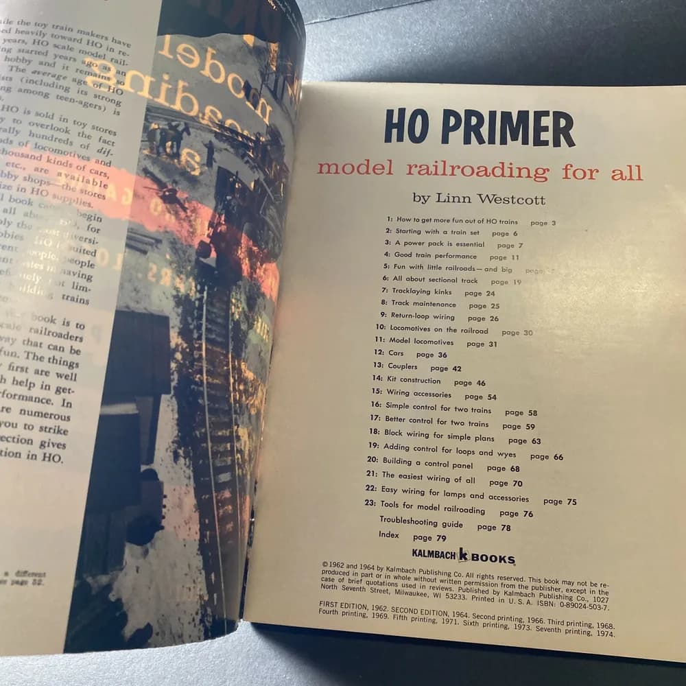 VINTAGE HO PRIMER MODEL RAILROADING FOR ALL by LINN WESTCOTT KALMBACH BOOKS - Image 8