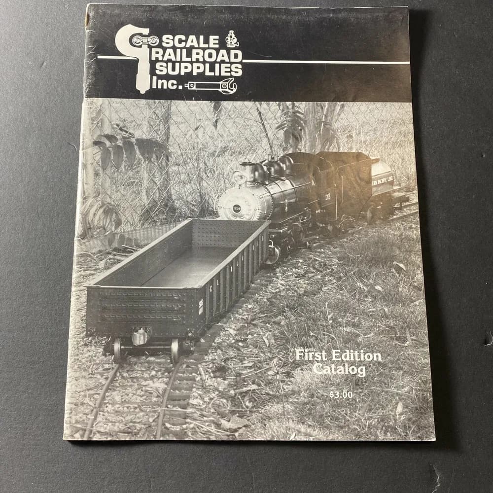 Vintage Scale & Railroad Supplies Inc Catalog Frist Edition
