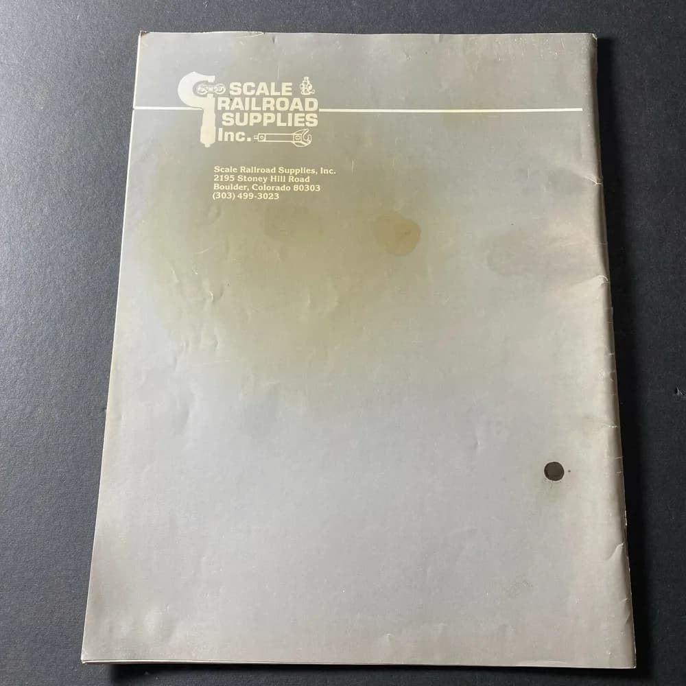 Vintage Scale & Railroad Supplies Inc Catalog Frist Edition - Image 3