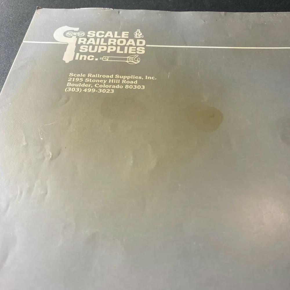 Vintage Scale & Railroad Supplies Inc Catalog Frist Edition - Image 4