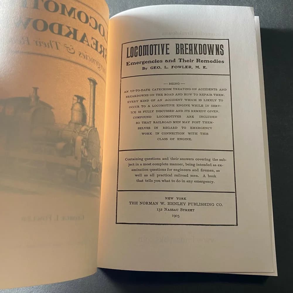 Locomotive Breakdowns Emergencies and Their Remedies George Fowler Paperback - Image 8