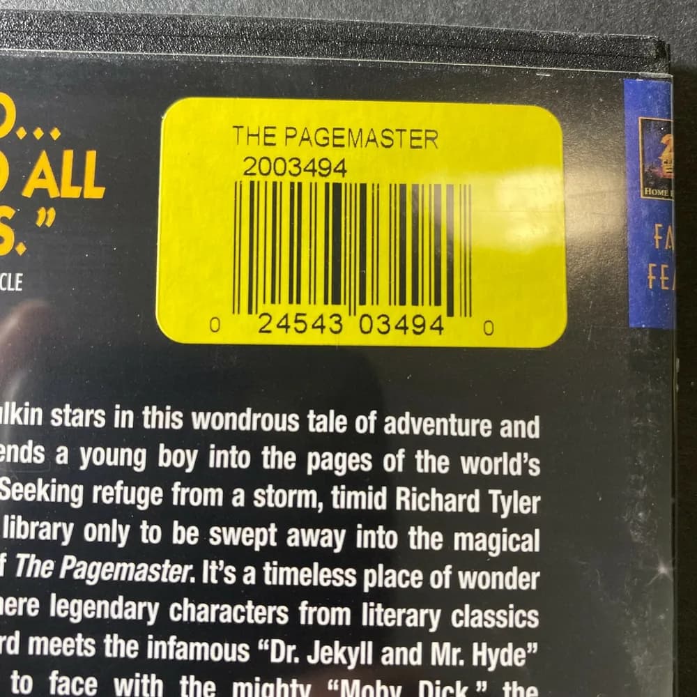 Pagemaster DVD Fantasy Movie SLIM CASE  - Image 3