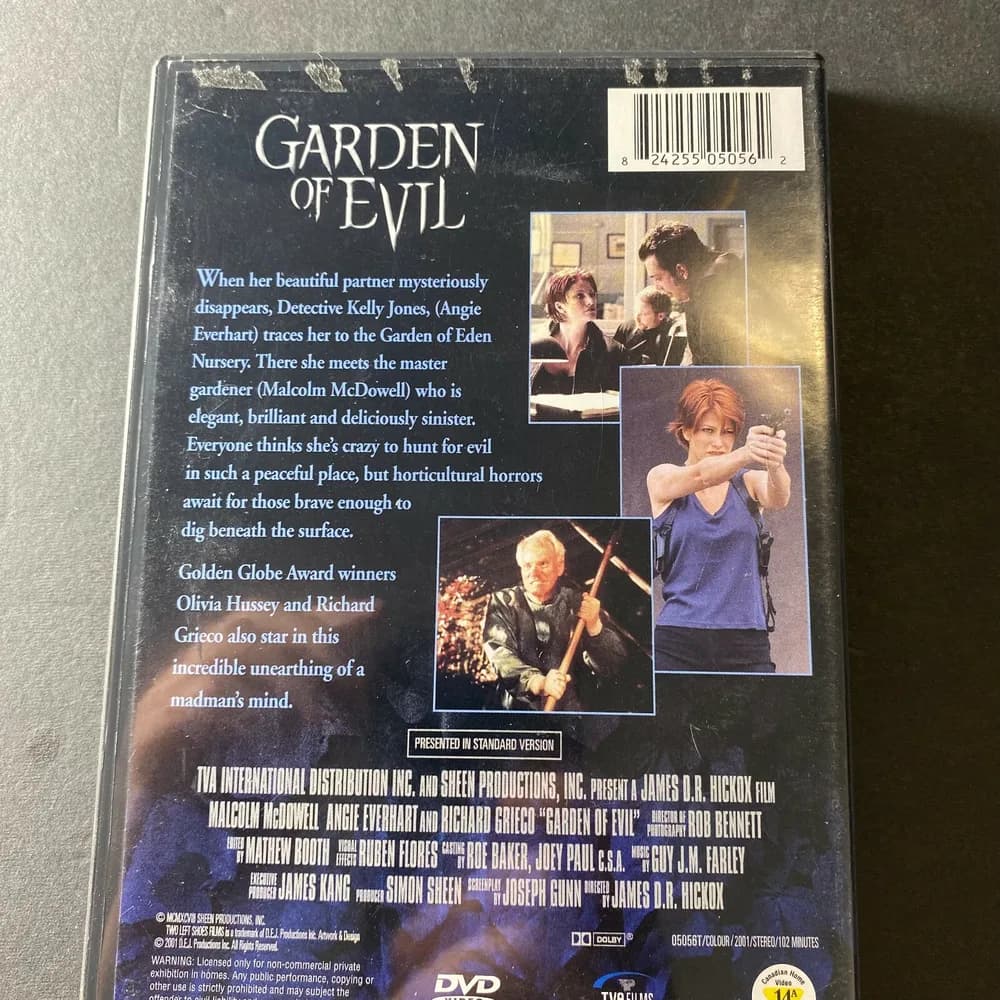 Garden of Evil DVD Michael mcdowell , Richard Greco RARE oop horror Halloween - Image 2