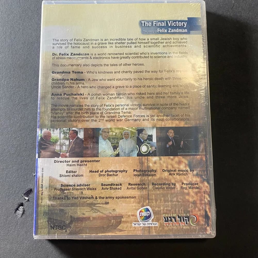 The Final Victory The Story Of Felix Zandman New Factory Sealed DVD Ships Free - Image 2
