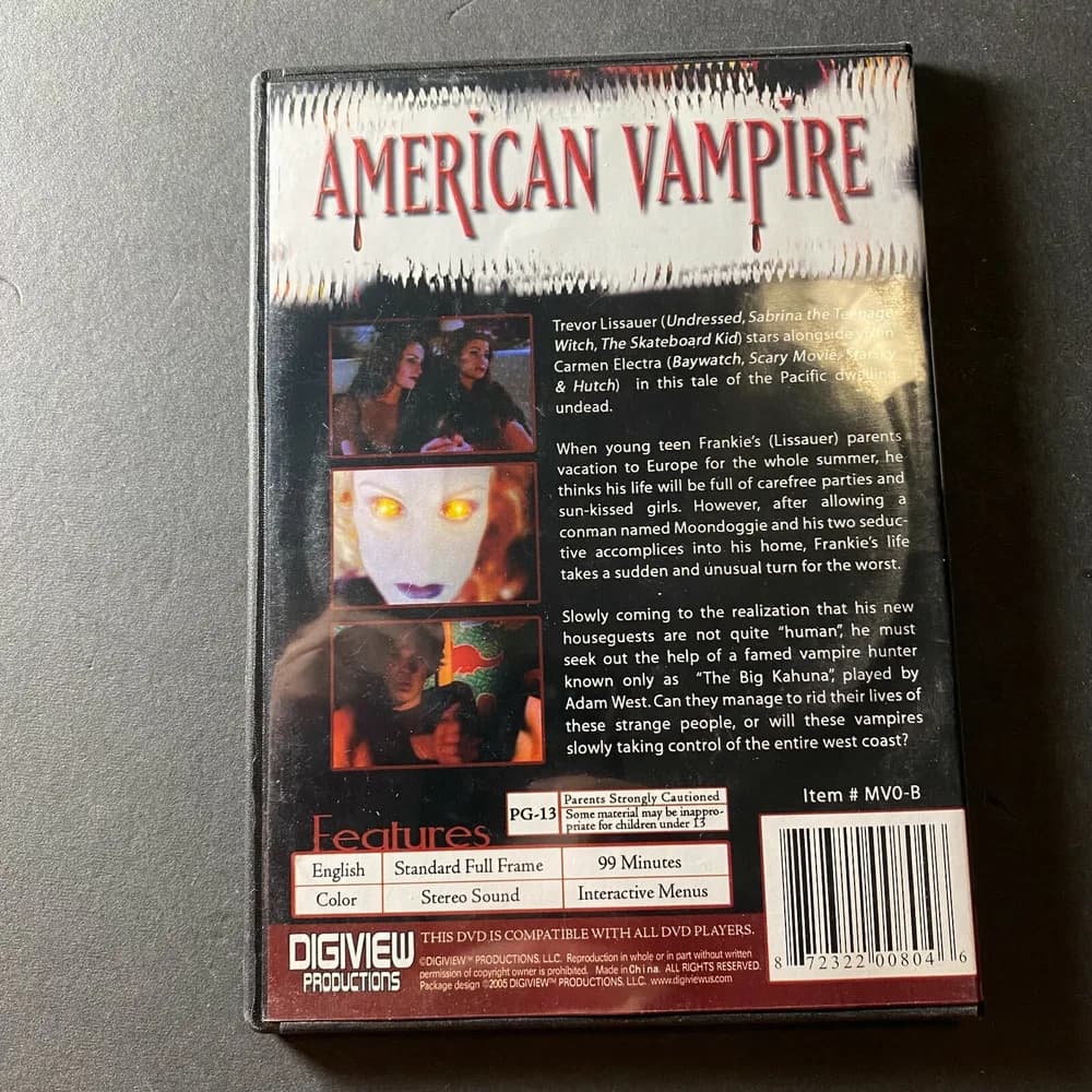 American Vampire (Carmen Electra) (2005 DVD)  SLIM CASE - Image 2