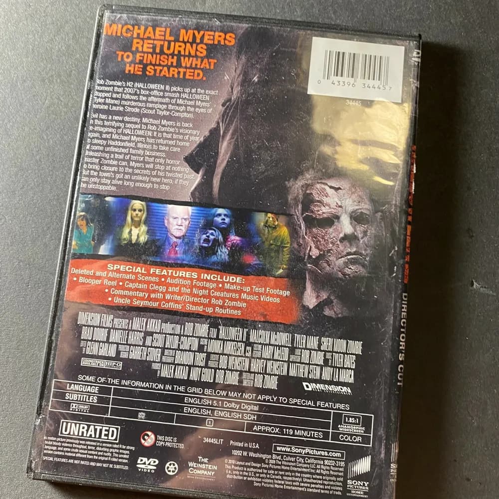 Halloween II: Family Is Forever Unrated Directors Cut (DVD, 2010) SLIM CASE - Image 2