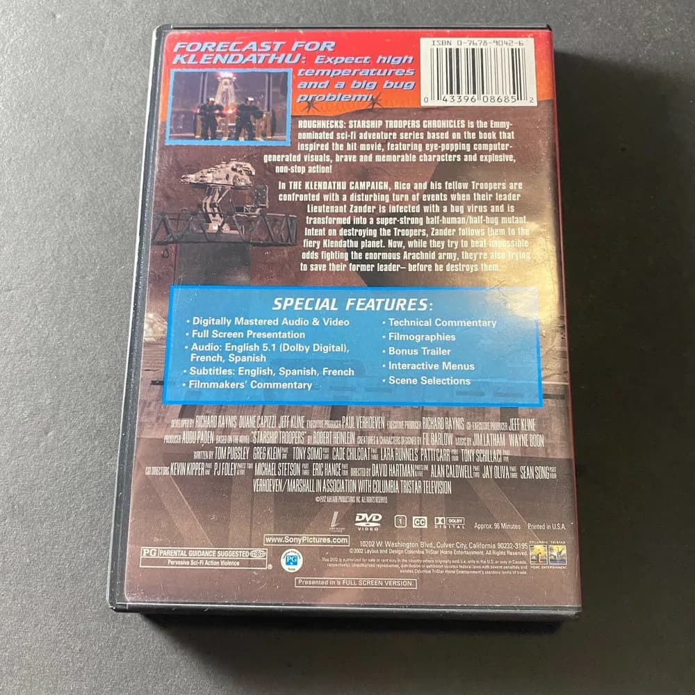 Roughnecks: Starship Troopers Chronicles - The Klendathu Campaign (DVD, 2002) - Image 2