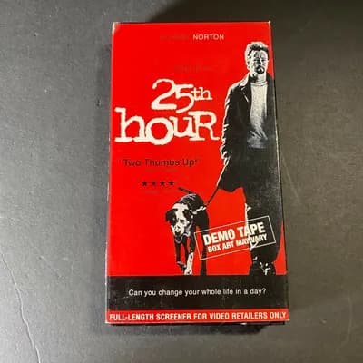 RARE DEMO 25th Hour. 2003 VHS. Screener. Ed Norton Spike Lee TESTED