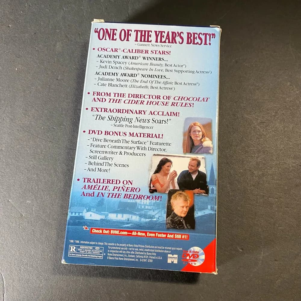 RARE DEMO Shipping News VHS Tape Screener for Video Retailers TESTED - Image 5