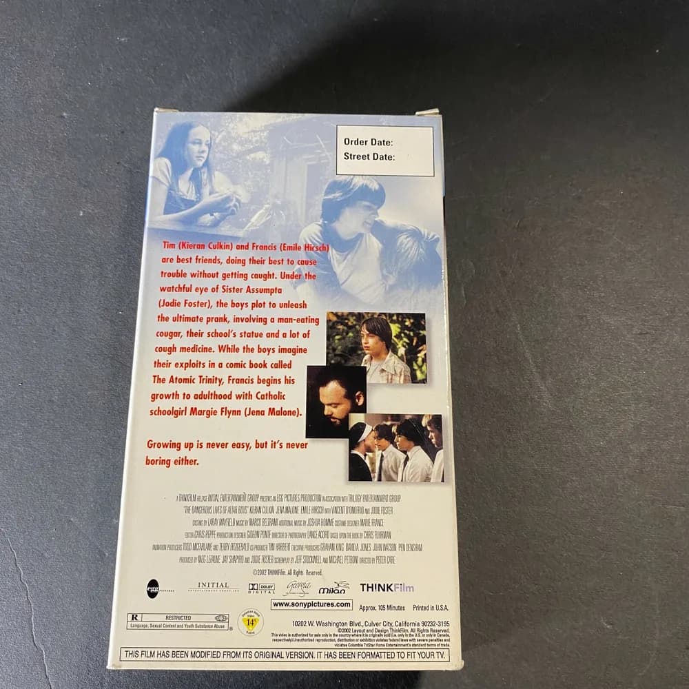 RARE PROMOTIONAL COPY The Dangerous Lives of Altar Boys (VHS, 2002)  TESTED - Image 5