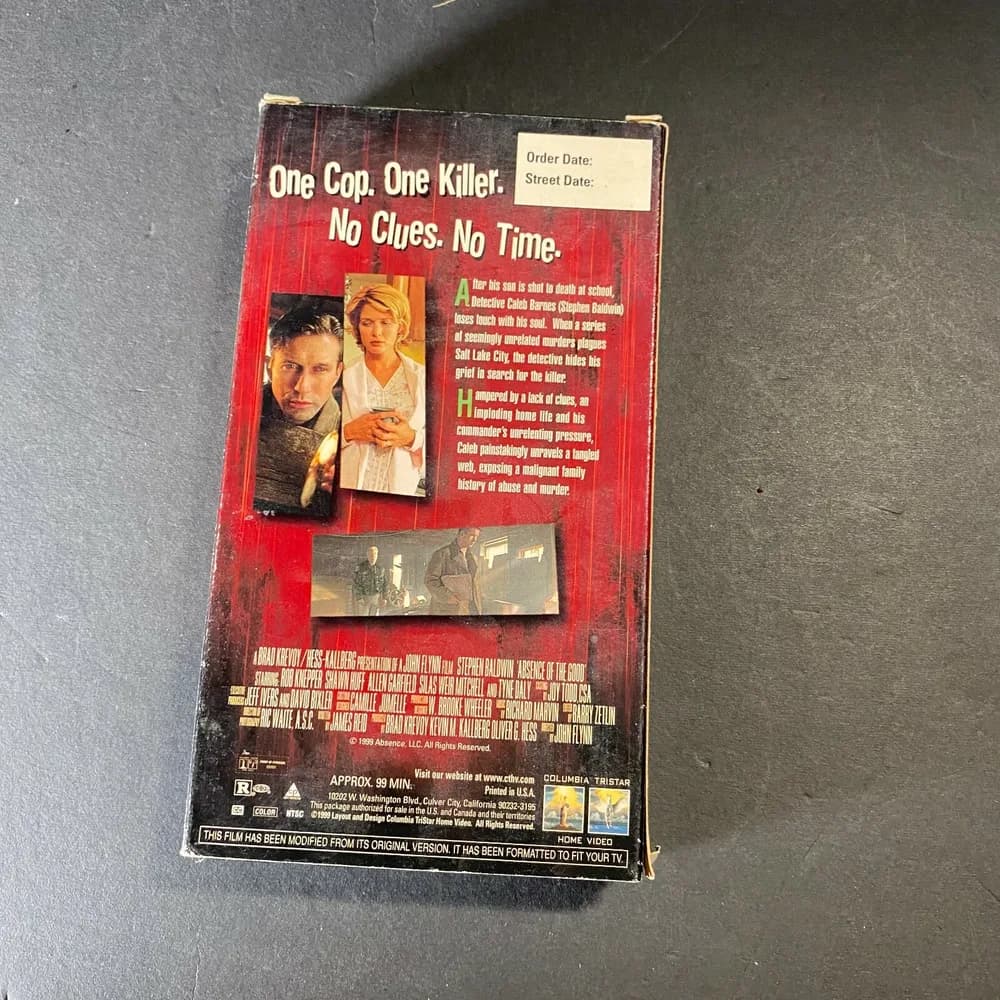 Absence Of The Good 1999 Vhs (Promo Copy) Screener Screening Copy Demo TESTED  - Image 5