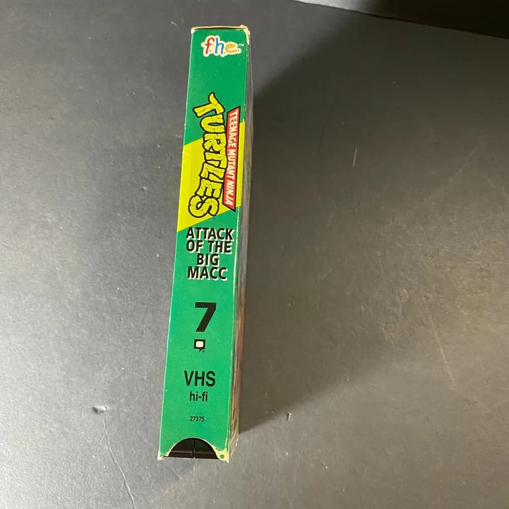 TEENAGE MUTANT NINJA TURTLES Attack of the Big Macc VHS VIDEO 1991 TESTED - Image 3