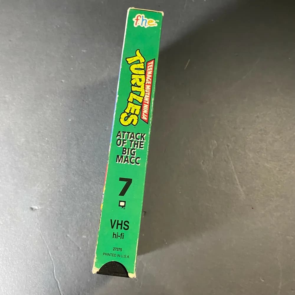 TEENAGE MUTANT NINJA TURTLES Attack of the Big Macc VHS VIDEO 1991 TESTED - Image 6