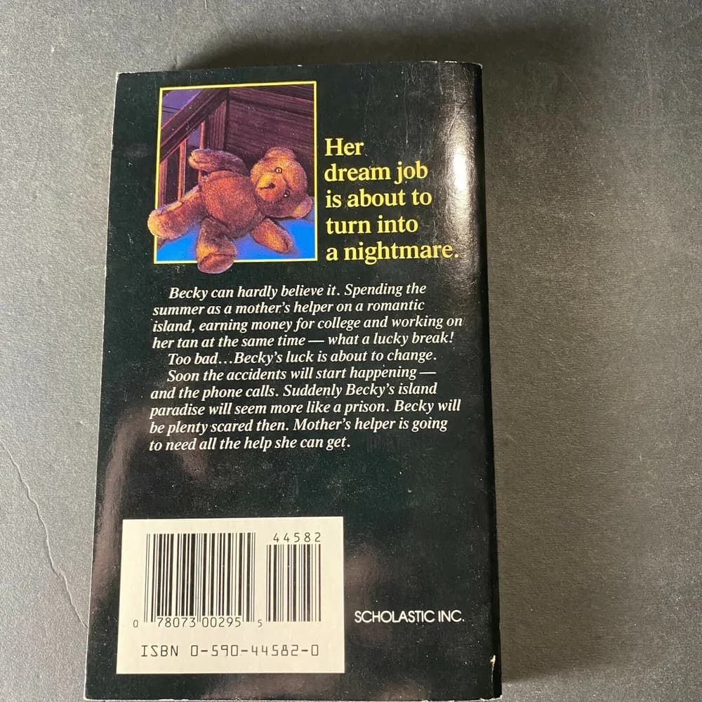Mother’s Helper by A. Bates.  1st printing 1991.  Teen thriller.  Nice! - Image 2