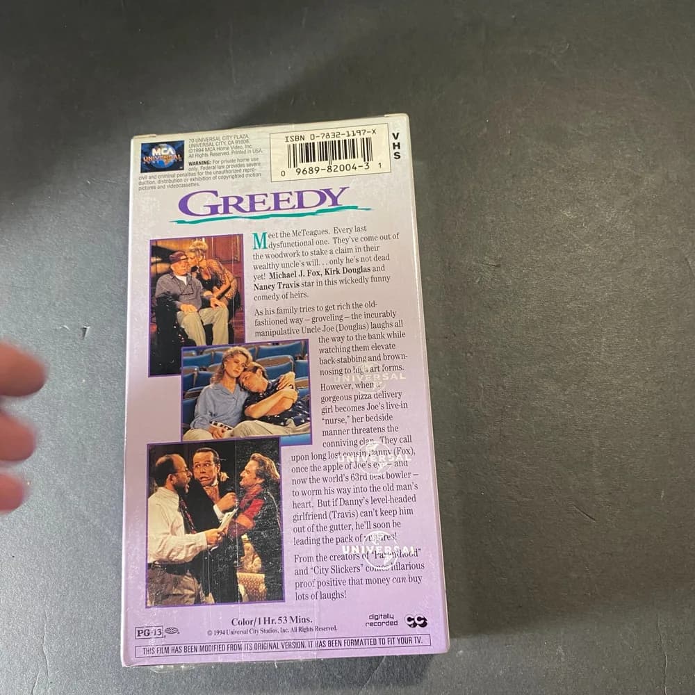 Greedy (VHS, 1994) Brand New Factory Sealed! - Image 3