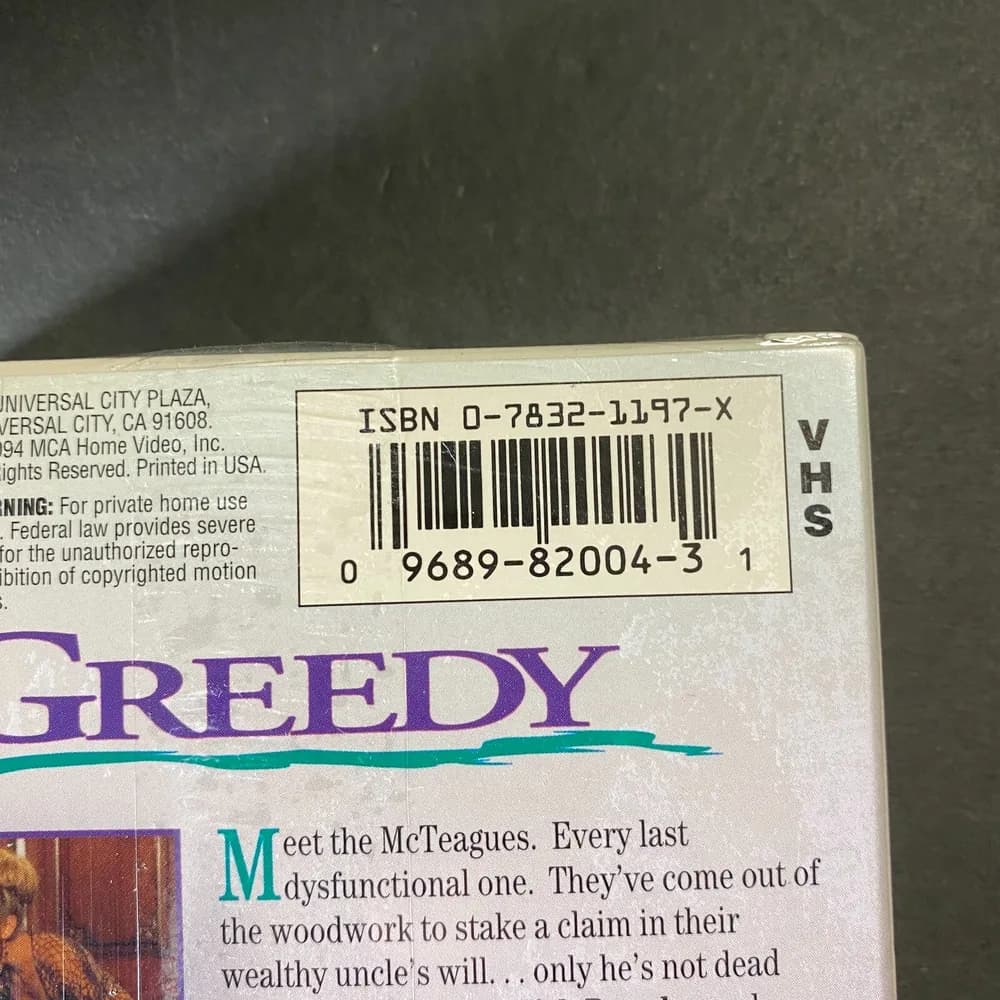 Greedy (VHS, 1994) Brand New Factory Sealed! - Image 4