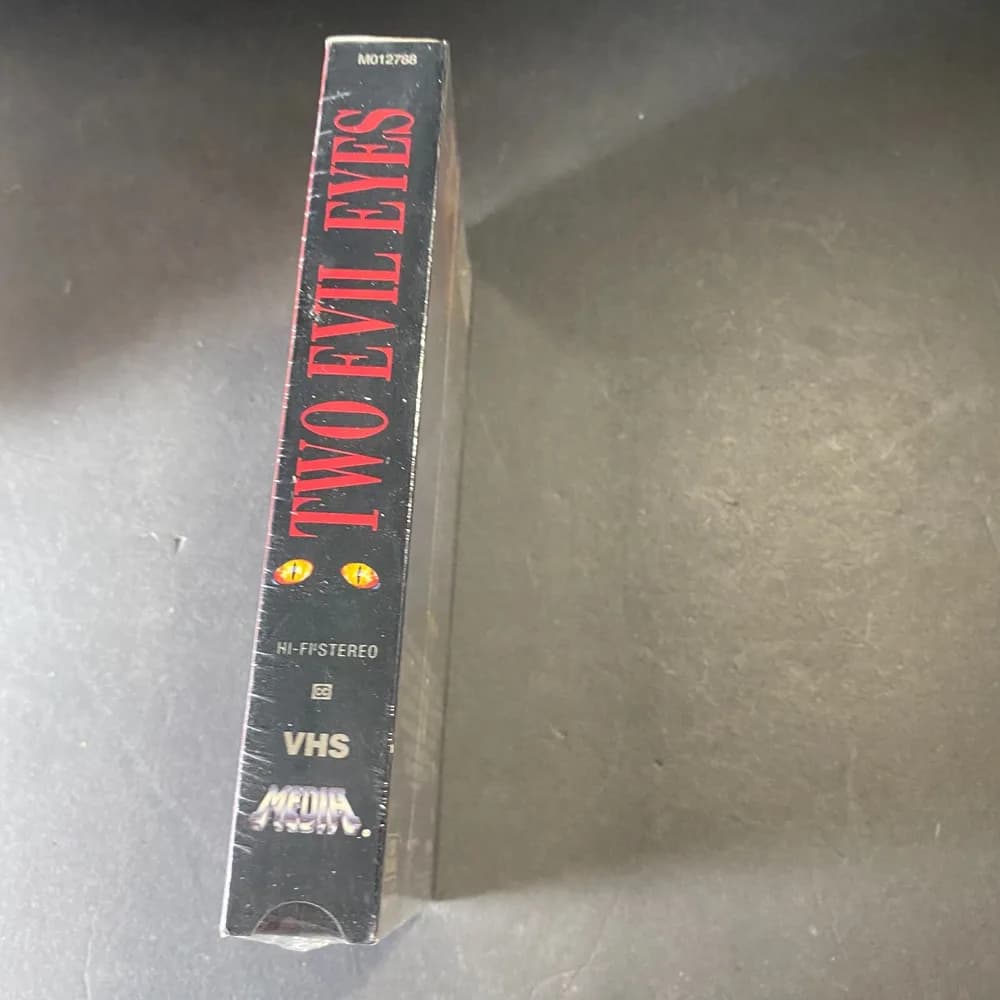 Sealed Two Evil Eyes VHS 1990 George Romero & Dario Argento Poe Horror Anthology - Image 2