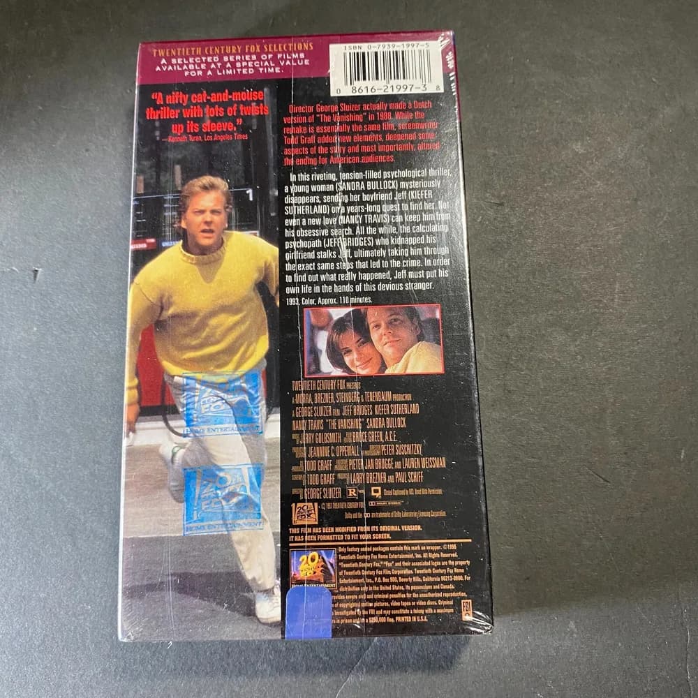 NEW The Vanishing Bridges, Sutherland, Bullock SEALED VHS SELECTIONS - Image 3
