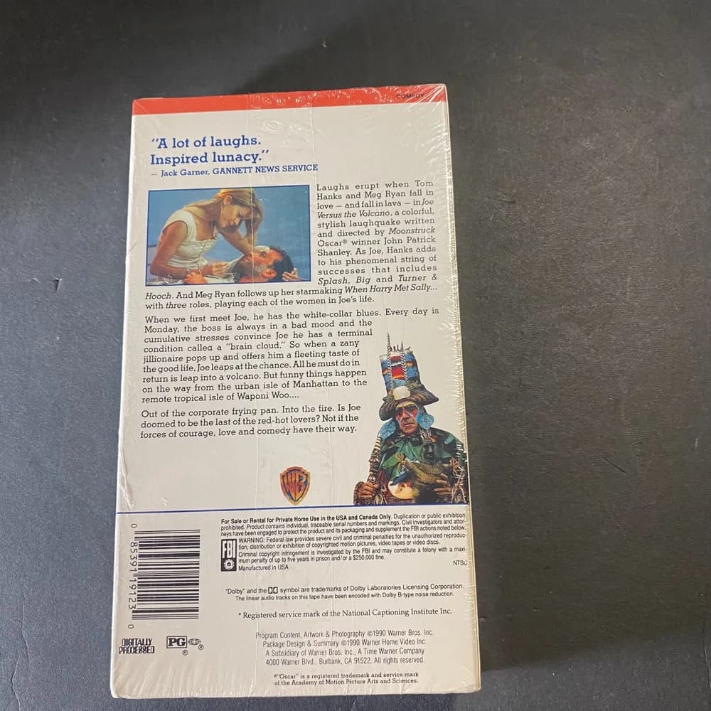 NEW Joe Versus the Volcano (VHS, 1999) Tom Hanks-Meg Ryan-SEALED - Image 3