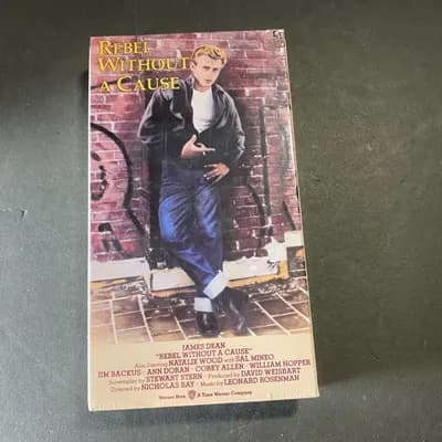 NEW SEALED Rebel Without a Cause (VHS, 1990, Warner Bros) Brand  James Dean