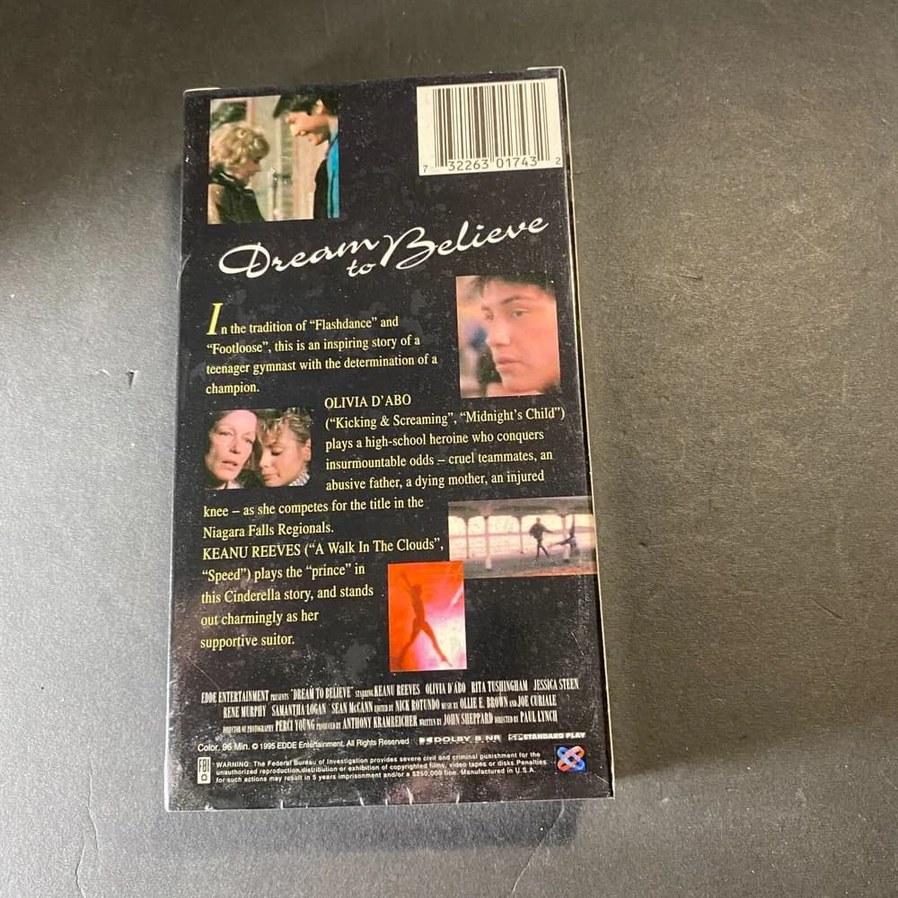 NEW SEALED DREAM TO BELIEVE VHS aka TEENAGE DREAM VHS 1986 KEANU REEVES DEBUT  - Image 3