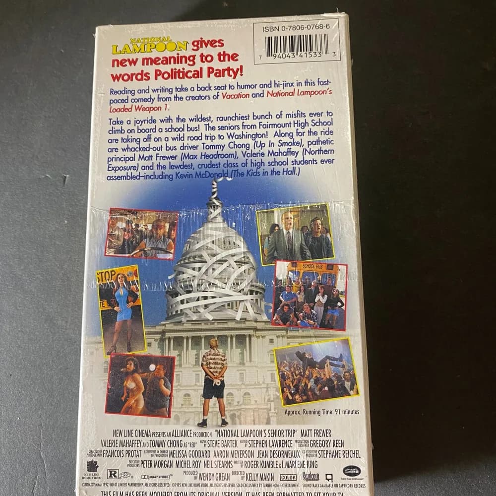 NEW SEALED National Lampoons Senior Trip (VHS 1996) Matt Frewer, Raunchy Misfits - Image 3