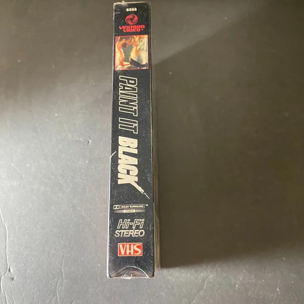 NEW SEALED Rare Paint it Black VHS (1989) Sally Kirkland Vestron video watermark - Image 2