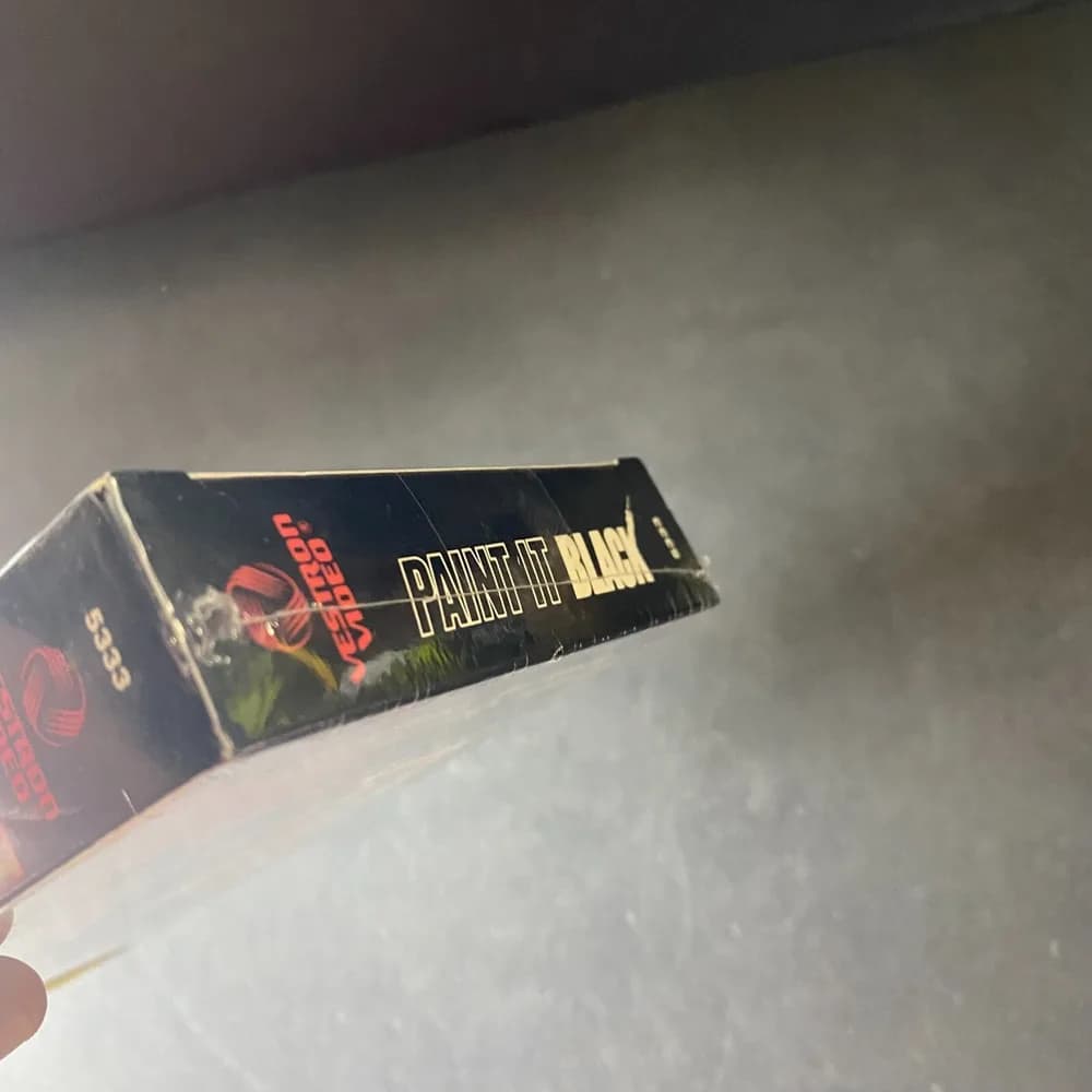 NEW SEALED Rare Paint it Black VHS (1989) Sally Kirkland Vestron video watermark - Image 5