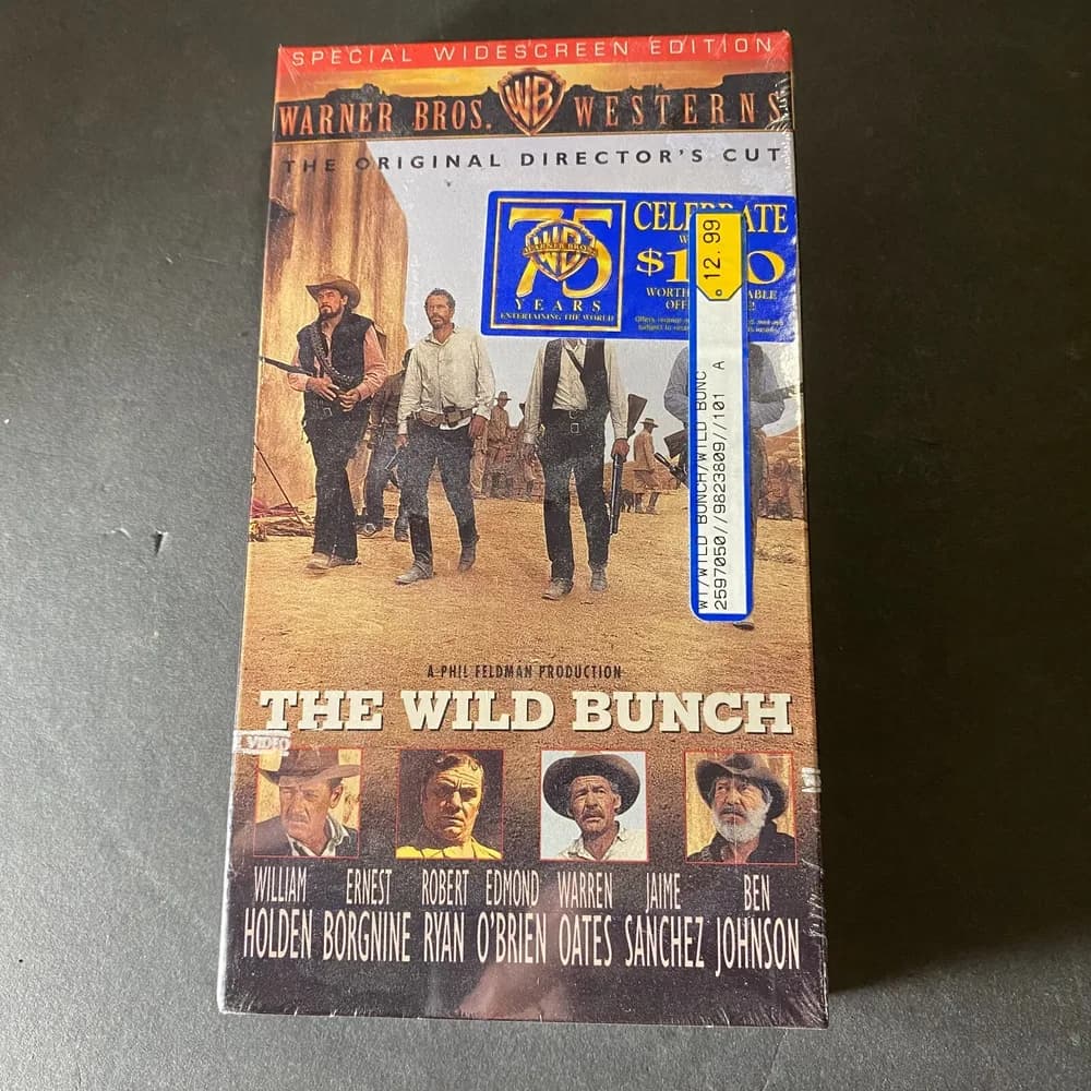 NEW SEALED The Wild Bunch (VHS, 1995, Restored Directors Cut Widescreen) 