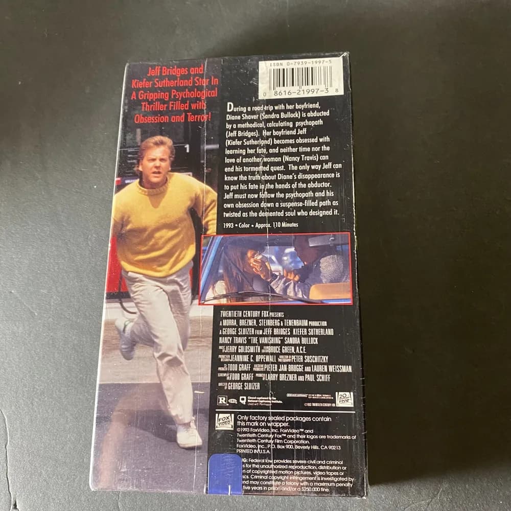 NEW The Vanishing Bridges, Sutherland, Bullock SEALED VHS - Image 3