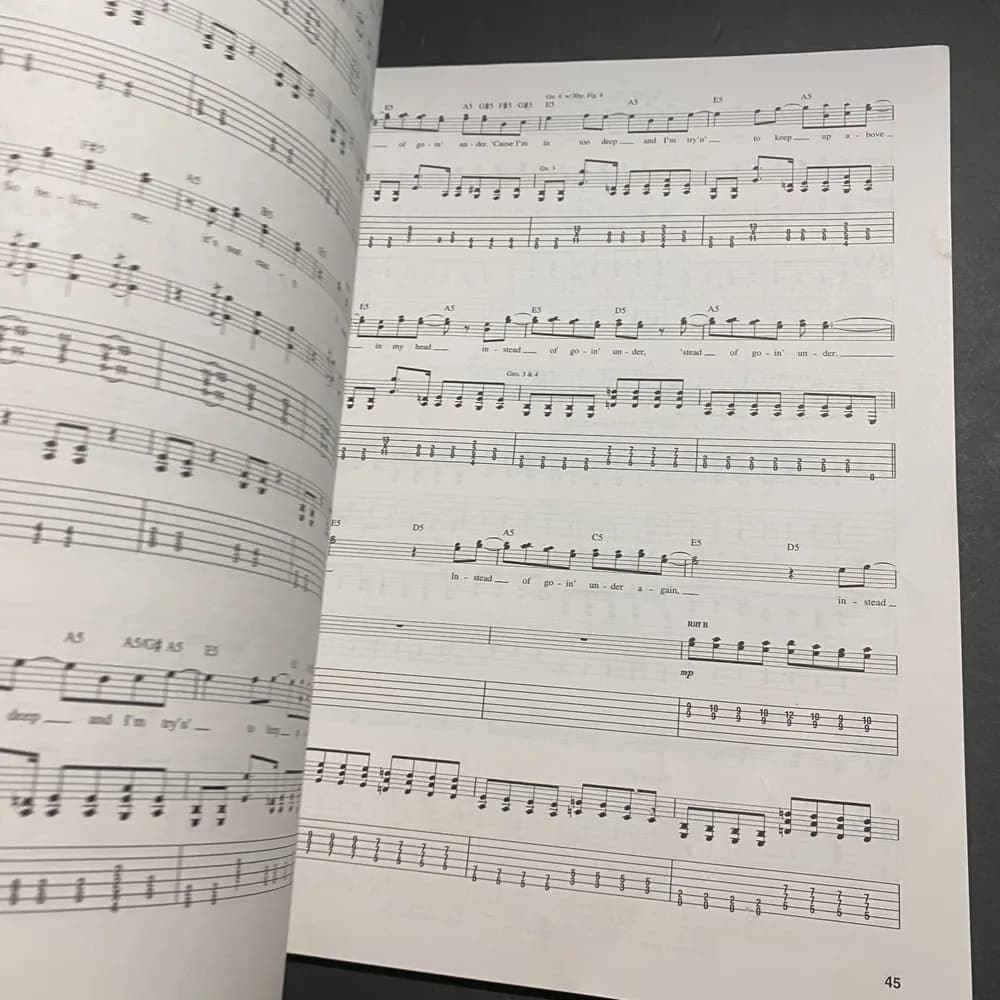 SUM 41, "All Killer No Filler" GUITAR TAB Music SongBook Tablature PVG GRUNGE - Image 6