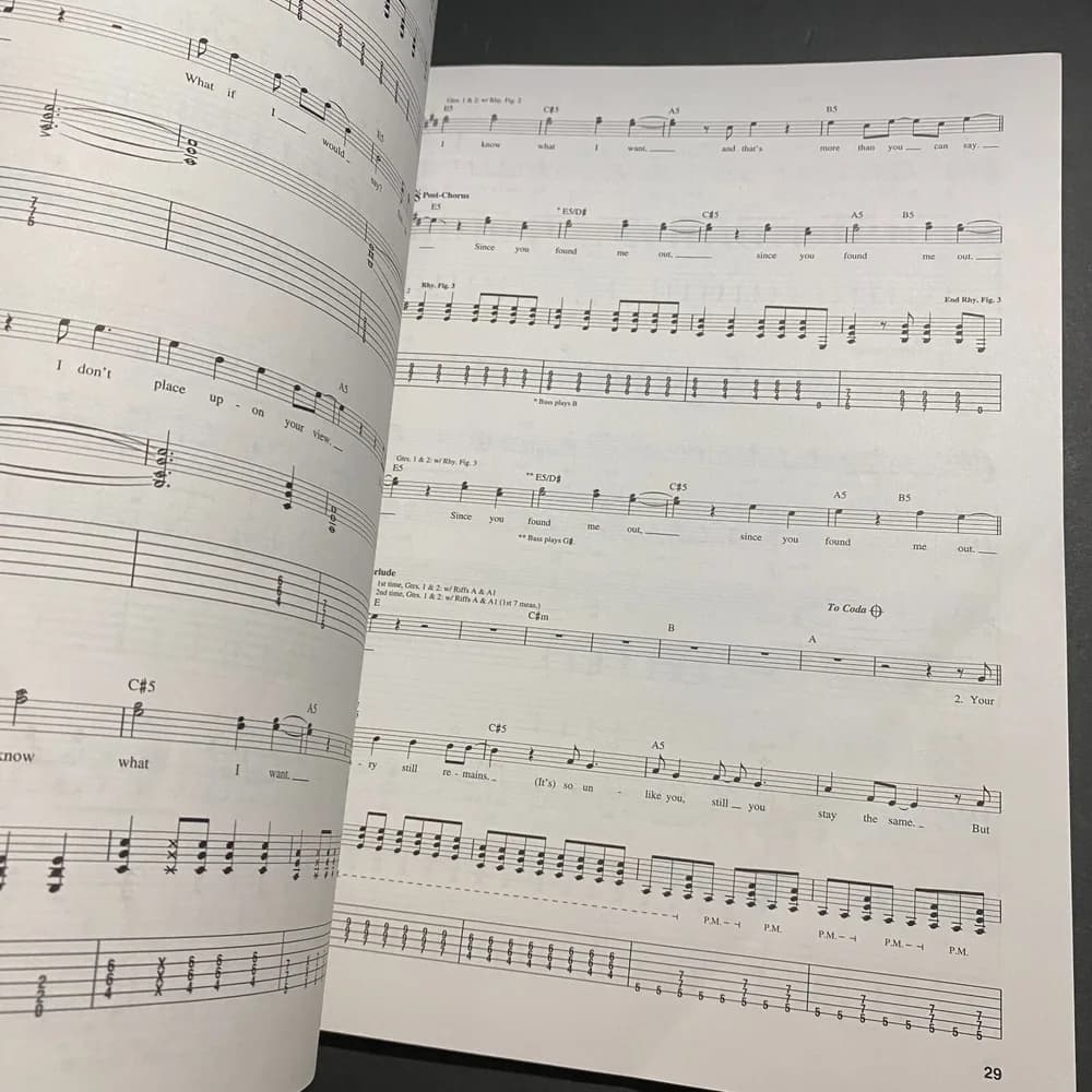 SUM 41, "All Killer No Filler" GUITAR TAB Music SongBook Tablature PVG GRUNGE - Image 7